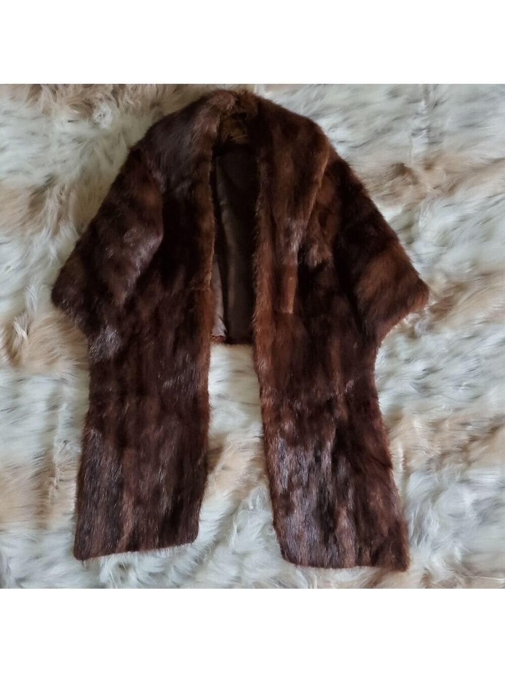 Vintage Fur Bolero Shawl